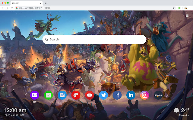 Hearthstone Pop Game HD New Tabs Theme