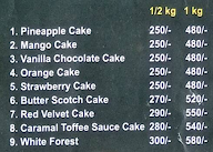 Ditis Cake Land menu 1