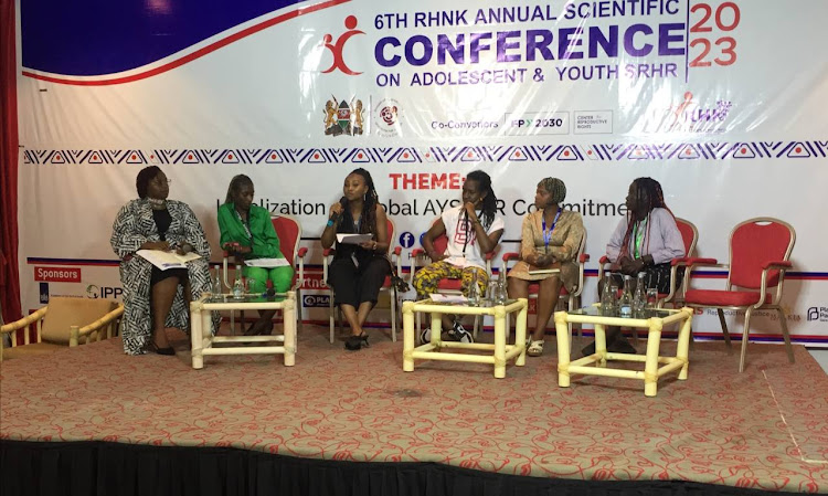 Youths and adolescents hold panel discussion during the 6th RHNK Annual Scientific Conference on Adolescent and Youth Sexual and Reproductive Health and Rights conference held between June 20-23, 2023.