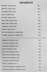 The King Vada Pav And Snacks Corner menu 1