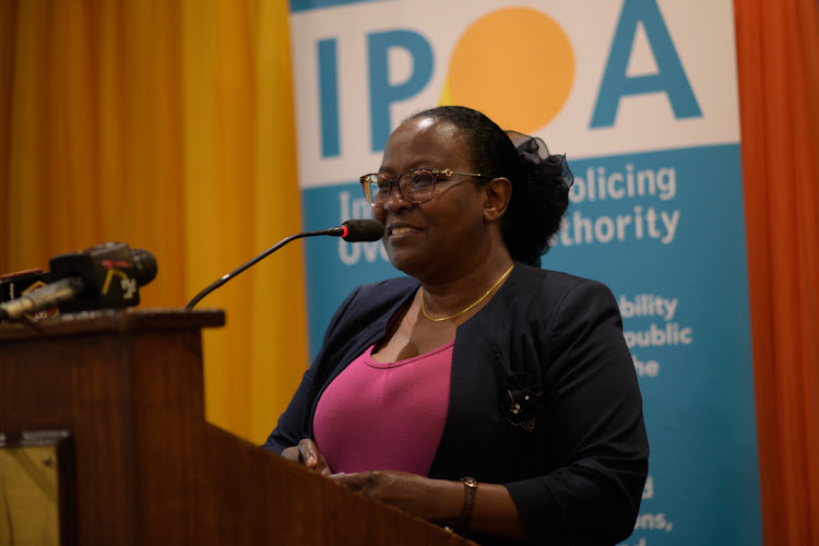 Ipoa chairperson Anne Makori during the launch of the report on October 7.