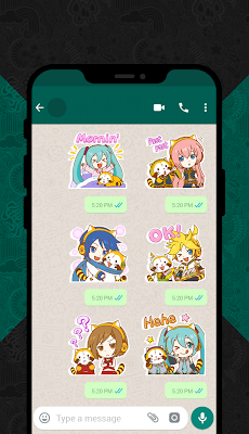 Hatsune Stickers for WhatsApp (WAStickerApps)のおすすめ画像5