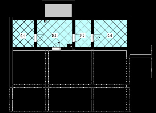 A-151 z bali Dom Świerkowa - Rzut piwnicy