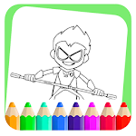 Cover Image of Tải xuống teen titans coloring book 1.0.0 APK