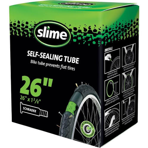 Slime 26x1-3/8" Schrader Valve Self-Sealing Tube