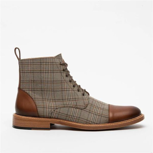 Title 2, Square plaid fabric thin belt for men, low cut,...