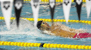 BACK SCRATCH: Chad le Clos swims the backstroke yesterday during the SA swimming championships at Kings Park in Durban