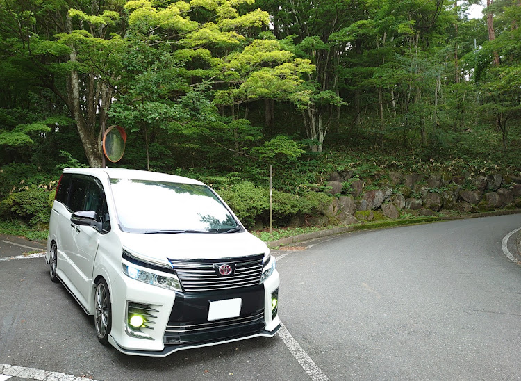 ヴォクシーの峠道・山の中で・熊出没注意に関するカスタム事例の投稿画像1枚目