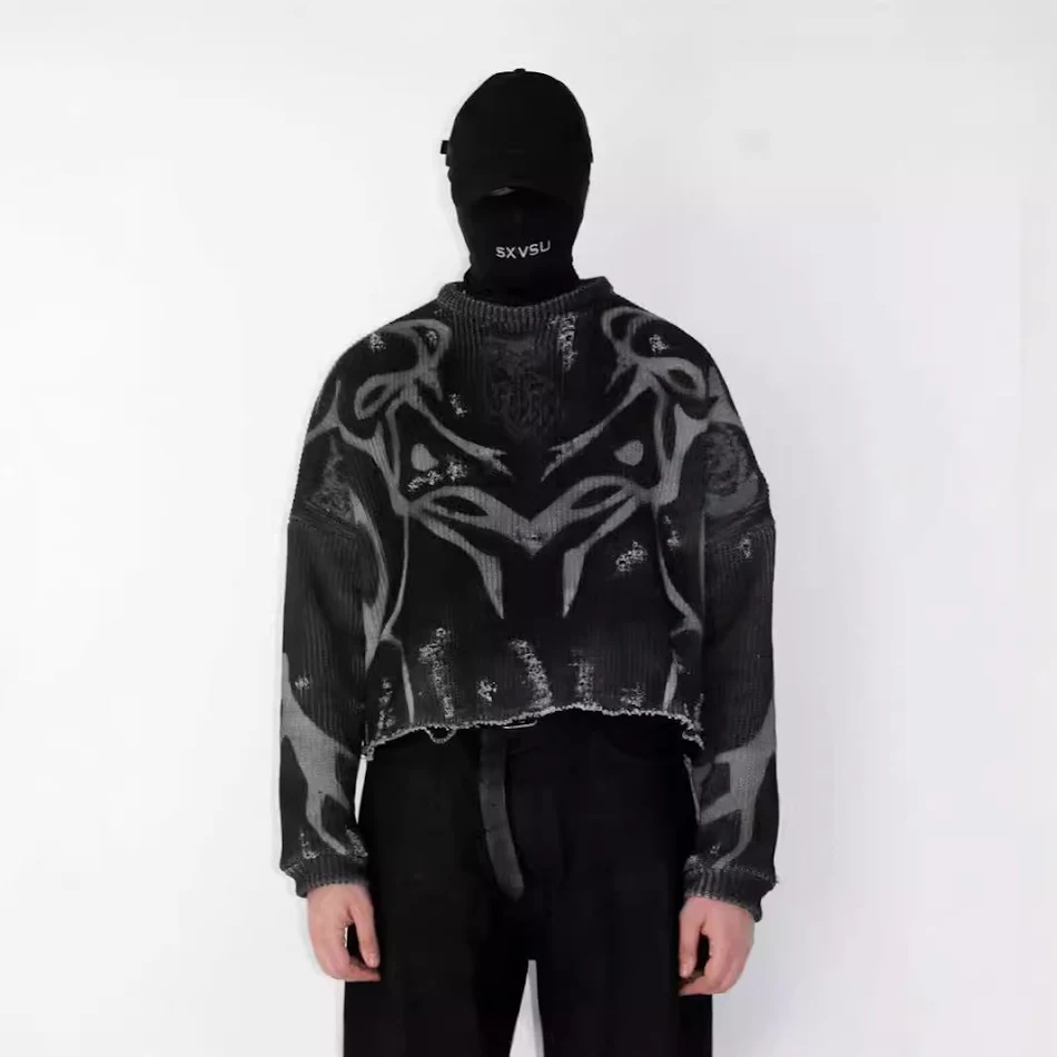 Moletons Ripped Street Tide para homens e mulheres, estilo europeu e americano. Conforto e estilo urbano em designs únicos, perfeitos para um visual moderno.