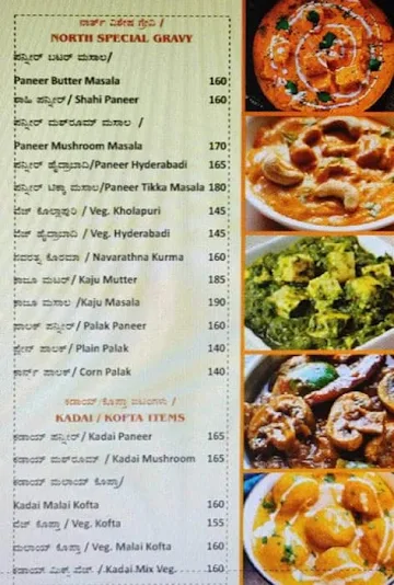 Udupi Garden menu 