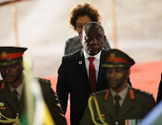 President Cyril Ramaphosa enters the National Assembly to deliver his third Sona address on June 20 2019.