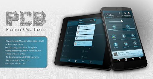 PCB Blue ⁞ CM13 Theme