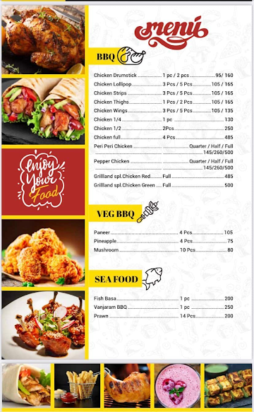 Grillland Bbq menu 