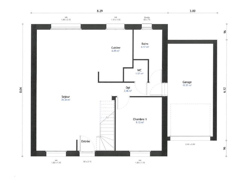 Vente maison neuve 5 pièces 83.01 m² à Ons-en-Bray (60650), 218 342 €