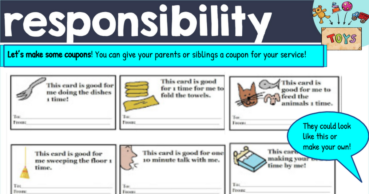 responsibility coupon