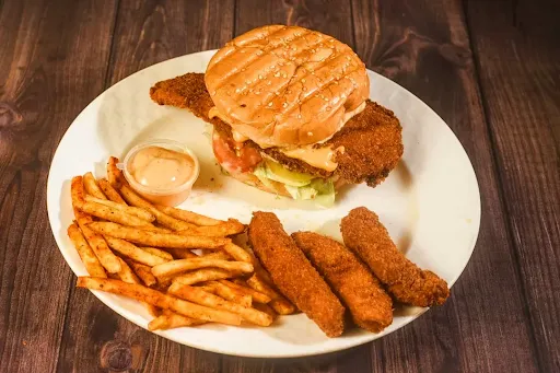 Fried Chicken Burger Meal