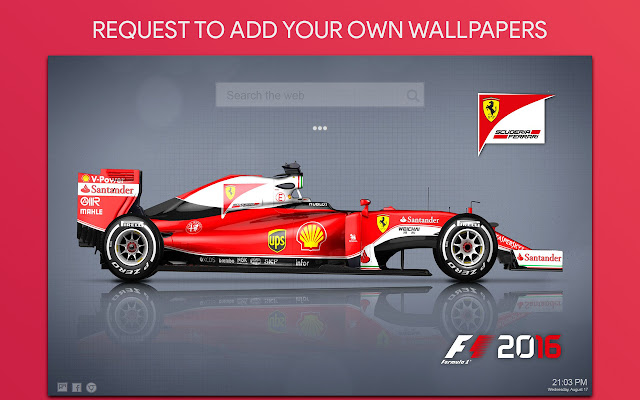 F1 Wallpaper HD Custom New Tab