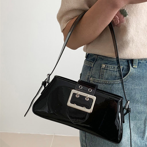 Title 1, Womens Fashion Portable Patent Leather Underar...