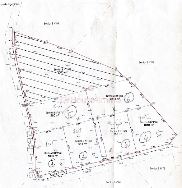 Vente terrain  1242 m² à Latille (86190), 37 776 €