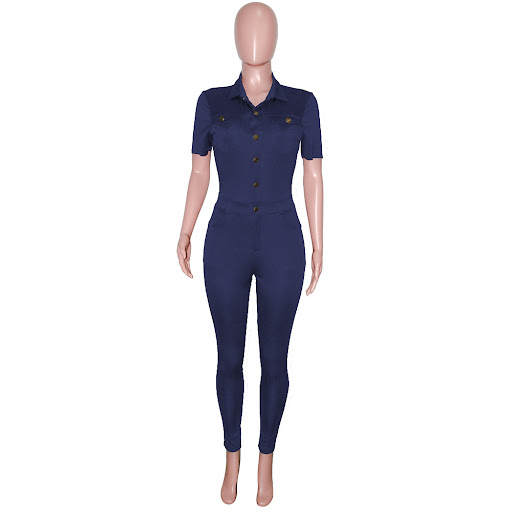 Title 3, Womens Fashion Casual Solid Color Polo Collar ...