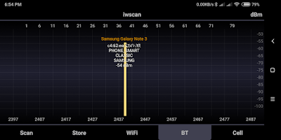 WiFi iwscan Screenshot