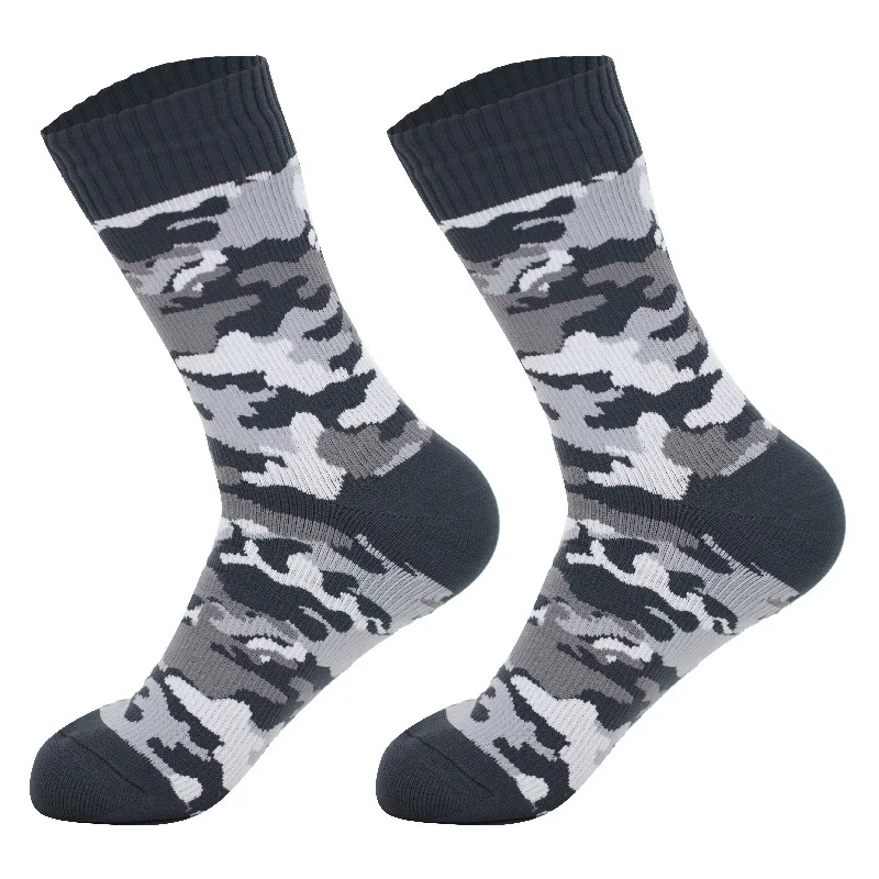 Outdoor Mid-calf Climbing Socks for Camping, Sports, Skiing, Wading. Breathable, Quick-drying, Waterproof, Cycling Socks