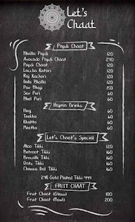 Lets Chaat India Street Food menu 2