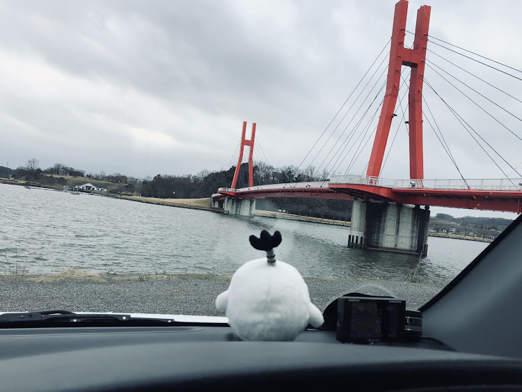 ムーヴカスタムのピスケ君広めよう委員会・ドライブ・ピスケ🐤カモ🦆 少し遠い💦・ムーヴとあいりすぶりっじと北潟湖に関するカスタム事例の投稿画像2枚目