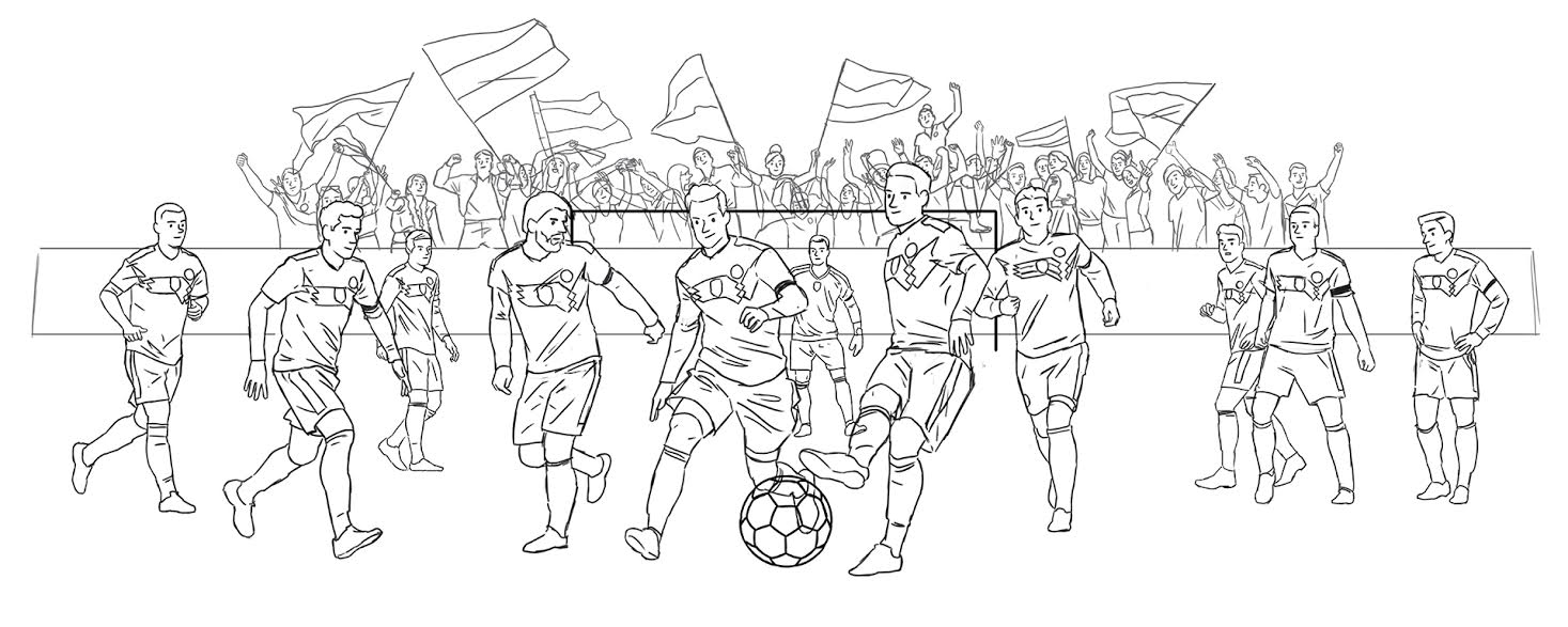 Germany World Cup Doodle Sketch