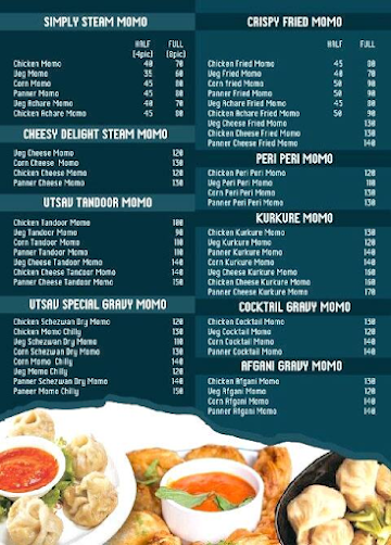 Utsav Momo Cafe menu 