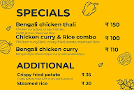 Bangali Babu menu 1