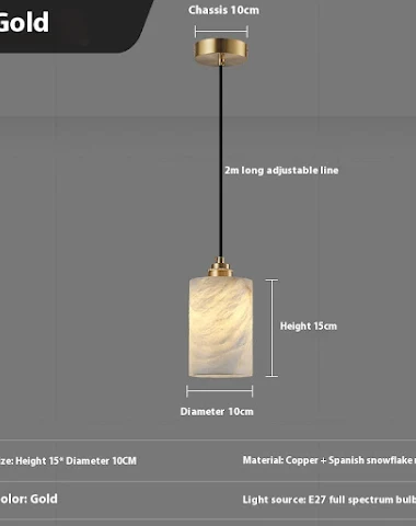 Simple And Natural Marble Copper Lo - 0