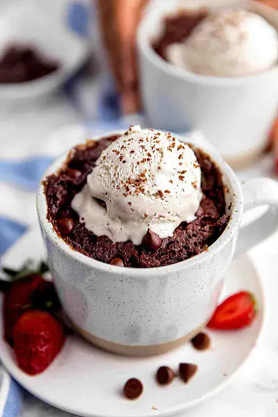 Chocolate Dessert Glass With Ice Cream