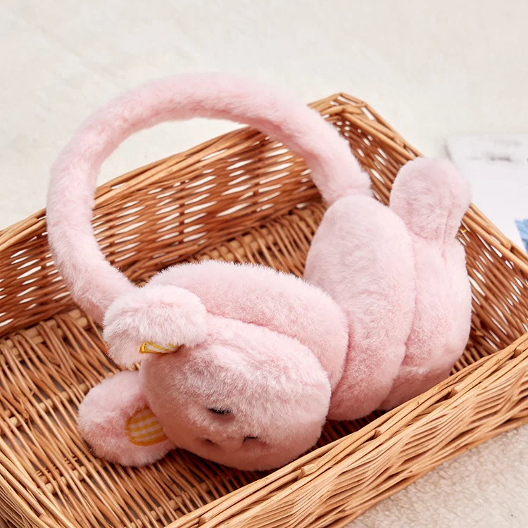 Children's Warm Ear Protection Plush Retractable Earmuffs Adjustable and comfortable ear warmers Perfect for winter and 