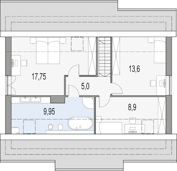 Karmel B - Rzut poddasza do adaptacji