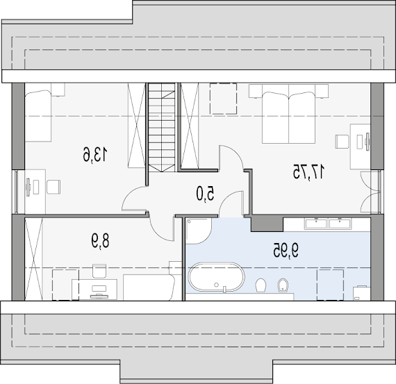 Karmel B - Rzut poddasza do adaptacji