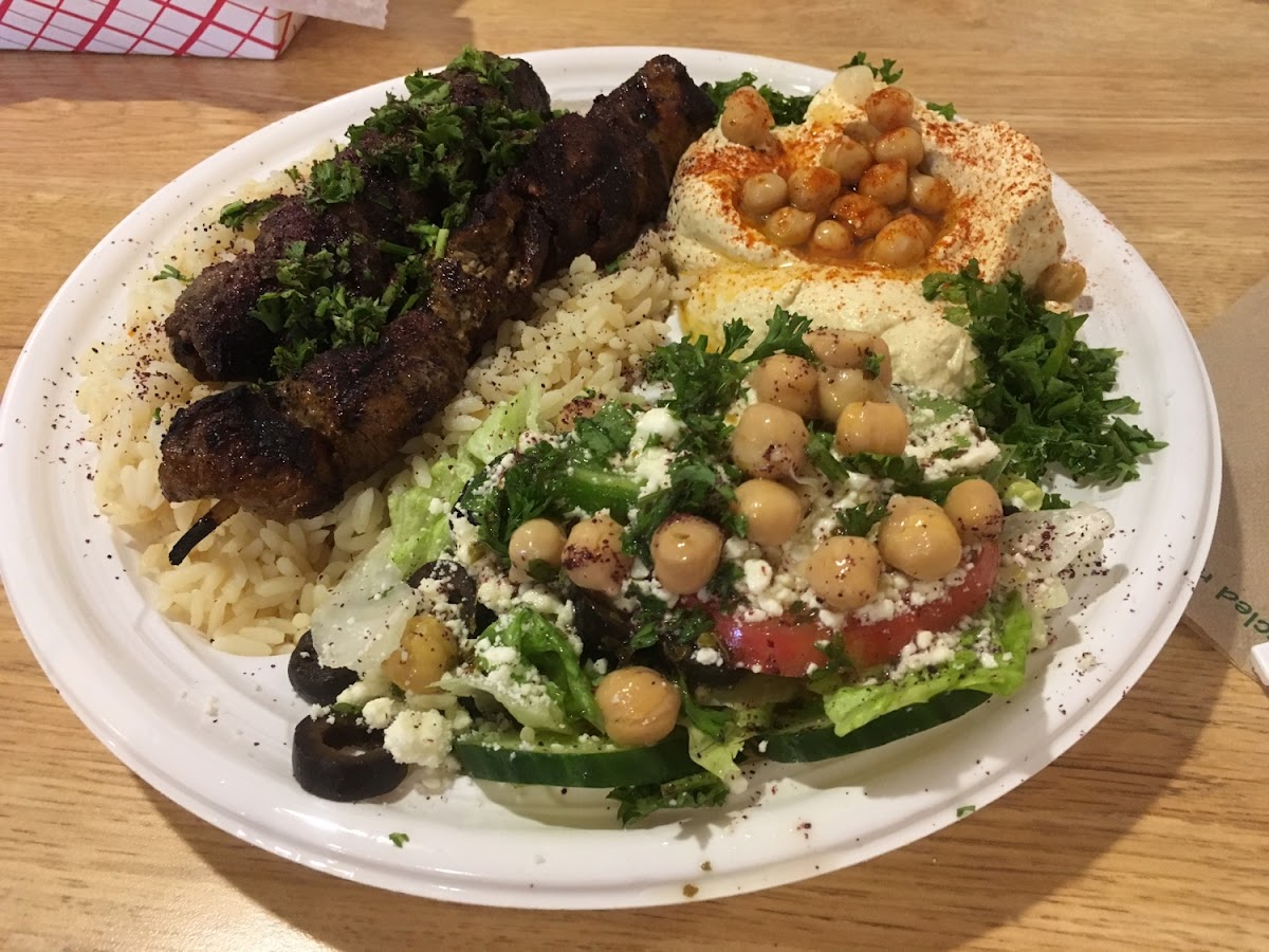 Shish kabob platter