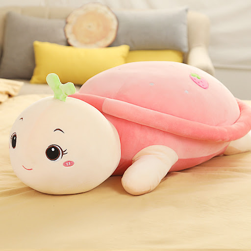 Title 2, Cute Cartoon Little Turtle Plush Toy. A soft an...