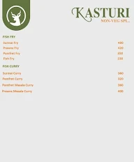 Hotel Kasturi menu 1