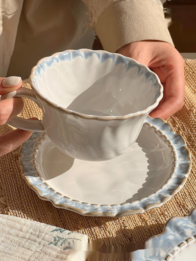 Title 1, French Retro Plate Bowl Set. High-Sense, Simple...