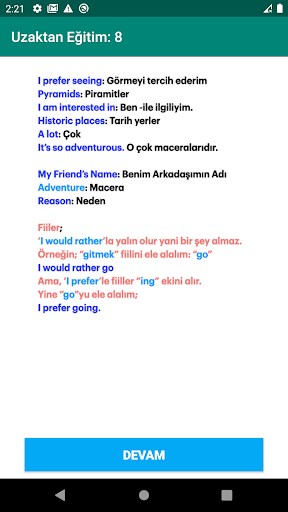 Uzaktan Eğitim 8. Sınıf İngilizce