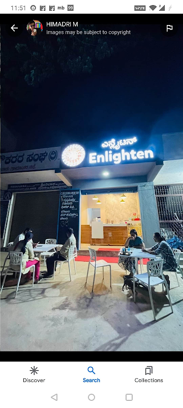 Enlighten Cafe menu 