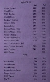 Quality Kathi Rolls menu 1