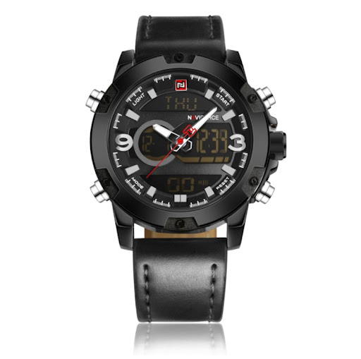 Title 2, Mens Sport Watch Leather Digital Army Military...