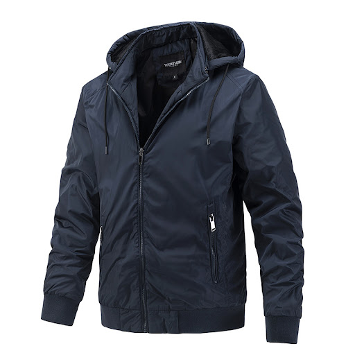 Title 4, Removable Hooded Casual Sports Thin Cotton Jack...