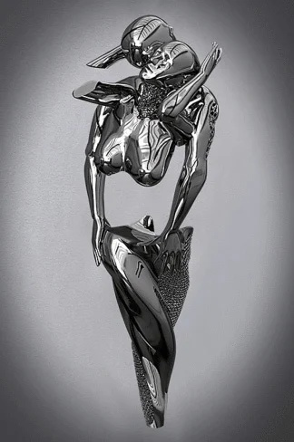Title 23, Arte en lienzo de estatua de metal romántica y ...