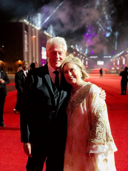 Bill and Hillary Clinton.