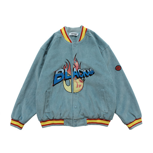 Title 7, European and American style retro corduroy jack...