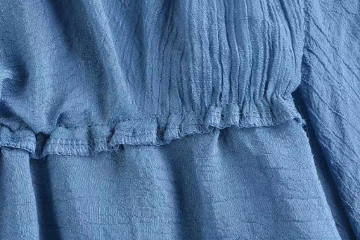 Title 5, Womens mid-length solid color irregular cotton...