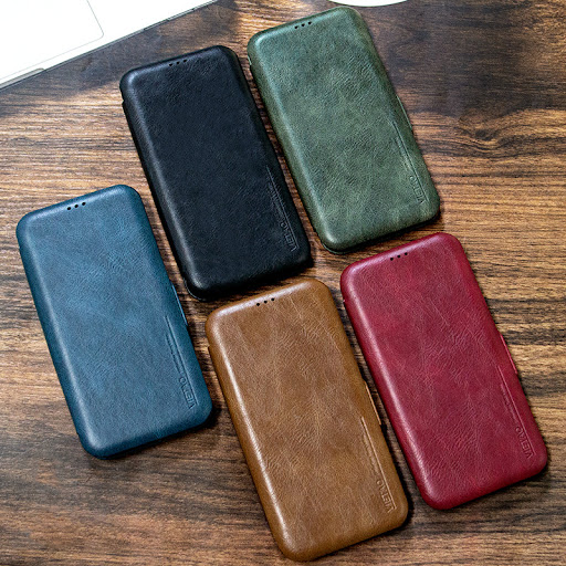 Title 5, Flip Phone Leather Case for iPhone 13 Pro. Prem...